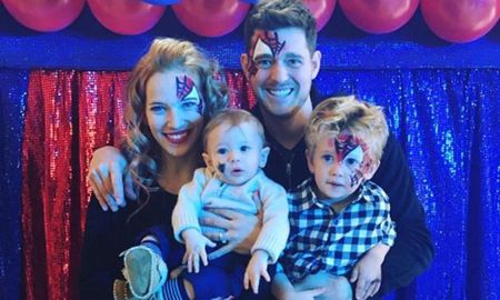 Luisana Lopilato y Michael Buble junto a sus hijos Luisana Lopilato y Michael Buble junto a sus hijos