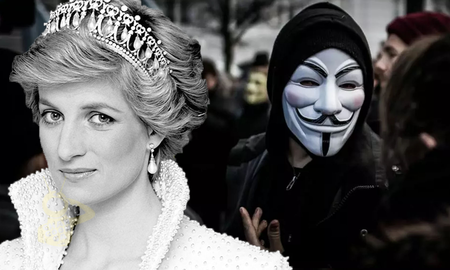 Anonymous reveló pruebas de que la familia real británica mandó asesinar a Lady Di Anonymous reveló pruebas de que la familia real británica mandó asesinar a Lady Di