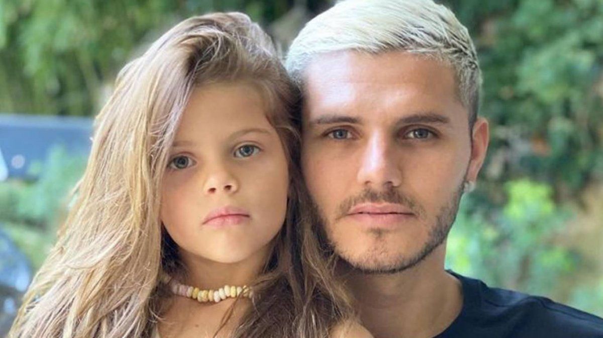 Mauro Icardi debutó como papá con el nacimiento de Francesca