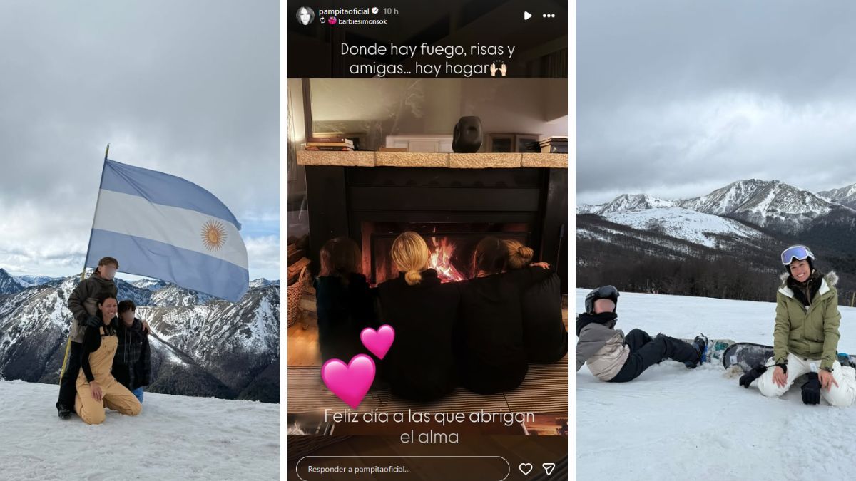 Pampita durante sus días en Villa La Angostura. Pampita durante sus días en Villa La Angostura.