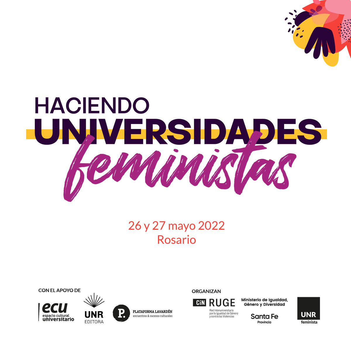 La provincia co-organiza las jornadas: Haciendo Universidades Feministas junto a la UNR y la Red Interuniversitaria por la Igualdad de Género