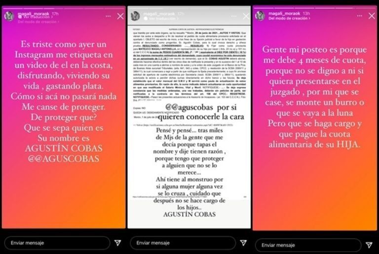Magalí Mora contó su historia en Instagram.