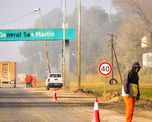 as obras se realizan entre Timbúes y Puerto General San Martín. Hay reducción de carril y cambios en la circulación de camiones. as obras se realizan entre Timbúes y Puerto General San Martín. Hay reducción de carril y cambios en la circulación de camiones.