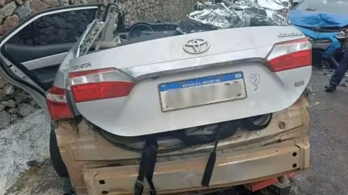 As&iacute; qued&oacute; el veh&iacute;culo de la familia argentina.