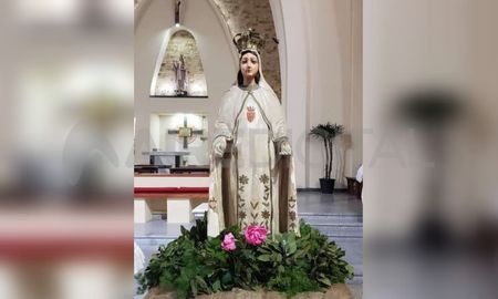 La imagen donada de la Virgen de la Merced a San Justo tiene más de 100 años de historia. La imagen donada de la Virgen de la Merced a San Justo tiene más de 100 años de historia.
