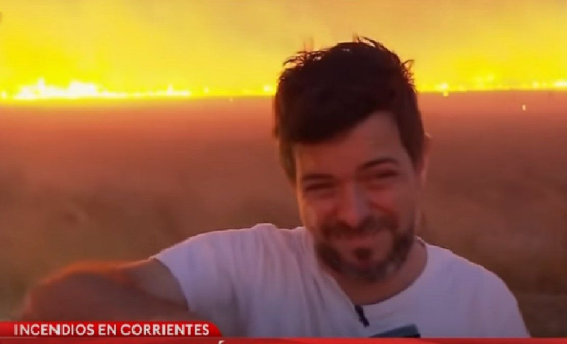 Incendios en Corrientes: el equipo de TN con José Bianco quedaron rodeados de llamas y tuvieron que escapar&nbsp;