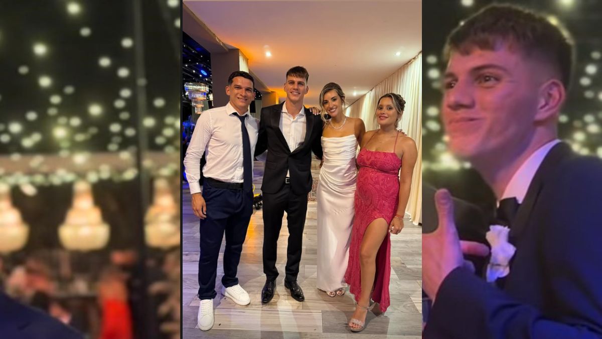 Kevin Zenón y Sol Amsler junto a Lautaro Blanco y su mujer. Kevin Zenón y Sol Amsler junto a Lautaro Blanco y su mujer.