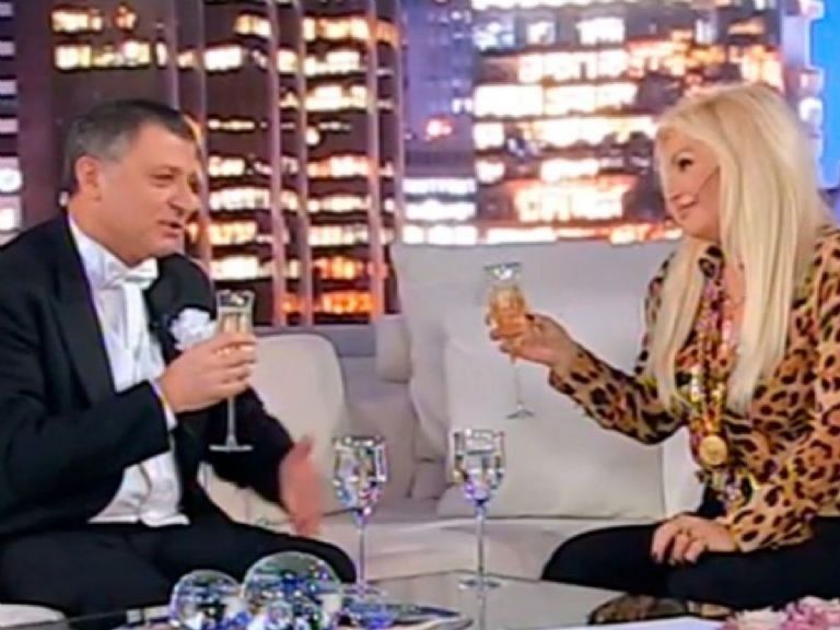 Susana junto a Gino Renni en su programa.