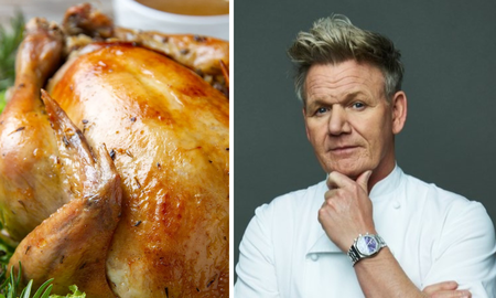 La receta de Gordon Ramsay para cocinar pollo al horno.