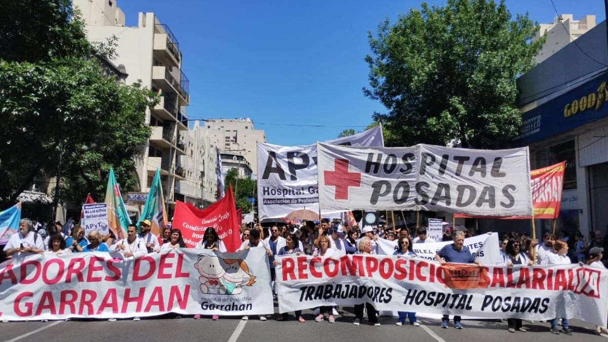 Varios gremios se adhirieron al reclamo del hospital pediátrico pero también al del Clínicas