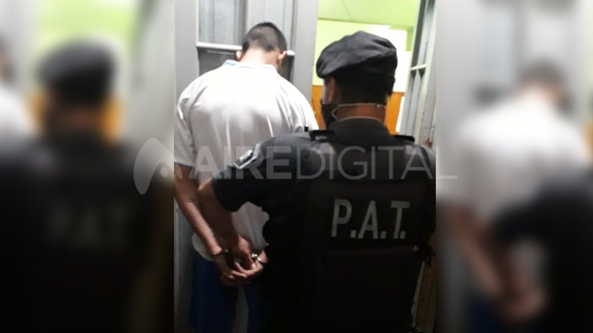 Detenido. El momento en que la PAT neutraliz&oacute; al evadido.&nbsp;