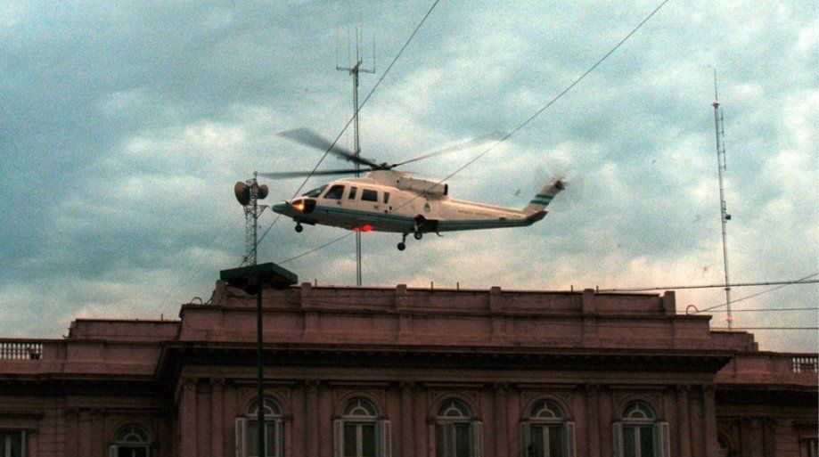 La crisis de diciembre del 2001 y el día que De la Rúa se fue de la Casa Rosada en helicóptero