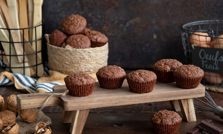 CupCakes de chocolate sin harina CupCakes de chocolate sin harina
