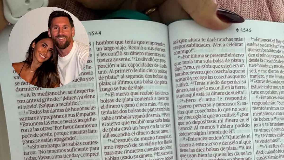 Antonela Roccuzzo compartió una imagen del Evangelio según San Mateo y generó miles de reacciones en redes por su mensaje espiritual.