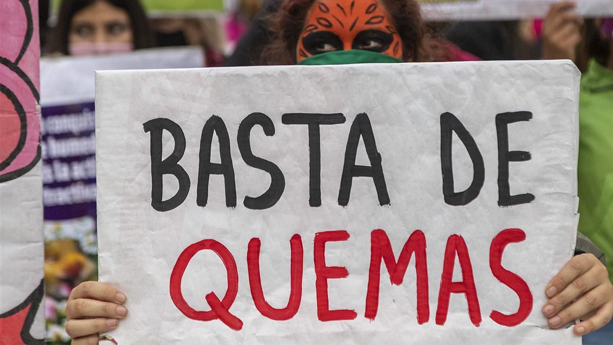 Imagen de los manifestantes en la Huelga Mundial por el Clima en Buenos Aires, en el año pasado.