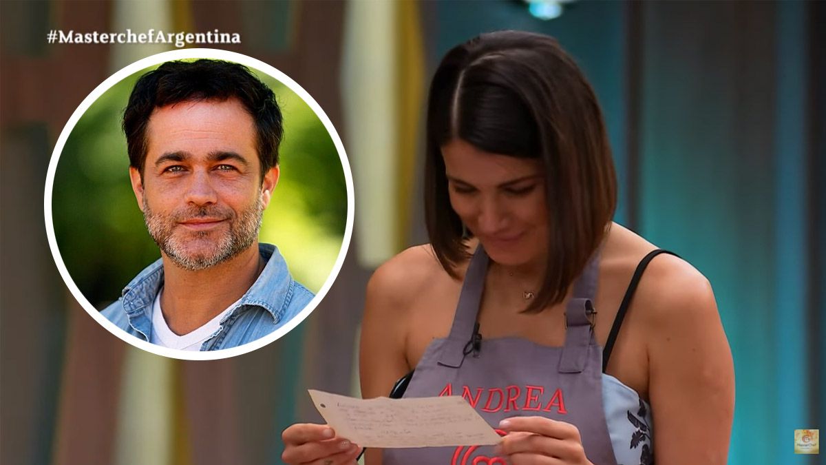 Andrea Rincón recibió una emotiva carta de Gastón Pauls en MasterChef