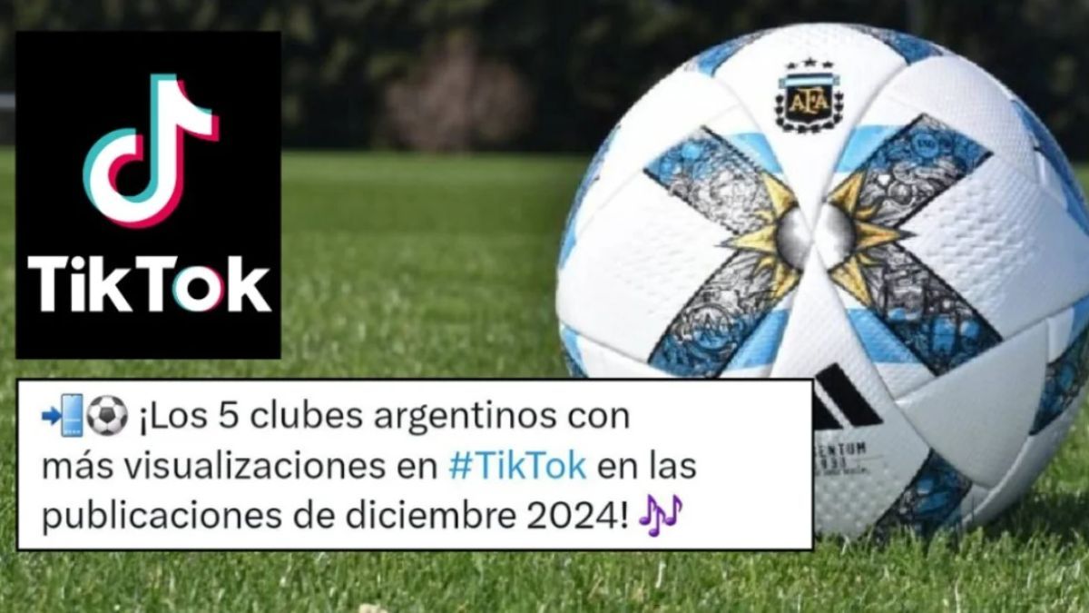 Qué clubes argentinos arrasaron en TikTok: la sorpresa en el top 5. Qué clubes argentinos arrasaron en TikTok: la sorpresa en el top 5.
