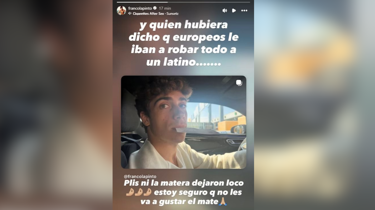 La historia de Franco Colapinto sobre el robo que sufrió en Italia. La historia de Franco Colapinto sobre el robo que sufrió en Italia.