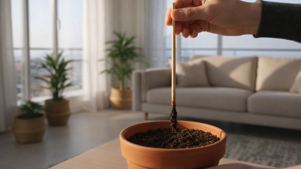 ¿Querés dejar de ahogar tus plantas? El truco del palito te dirá cuándo es el momento exacto para regar y salvar sus raíces.