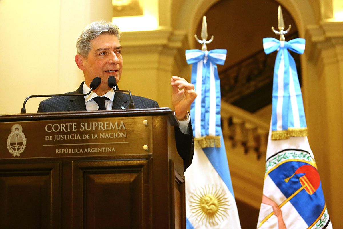 Horacio Rosatti, presidente de la Corte Suprema de Justicia de la Nación. Horacio Rosatti, presidente de la Corte Suprema de Justicia de la Nación.