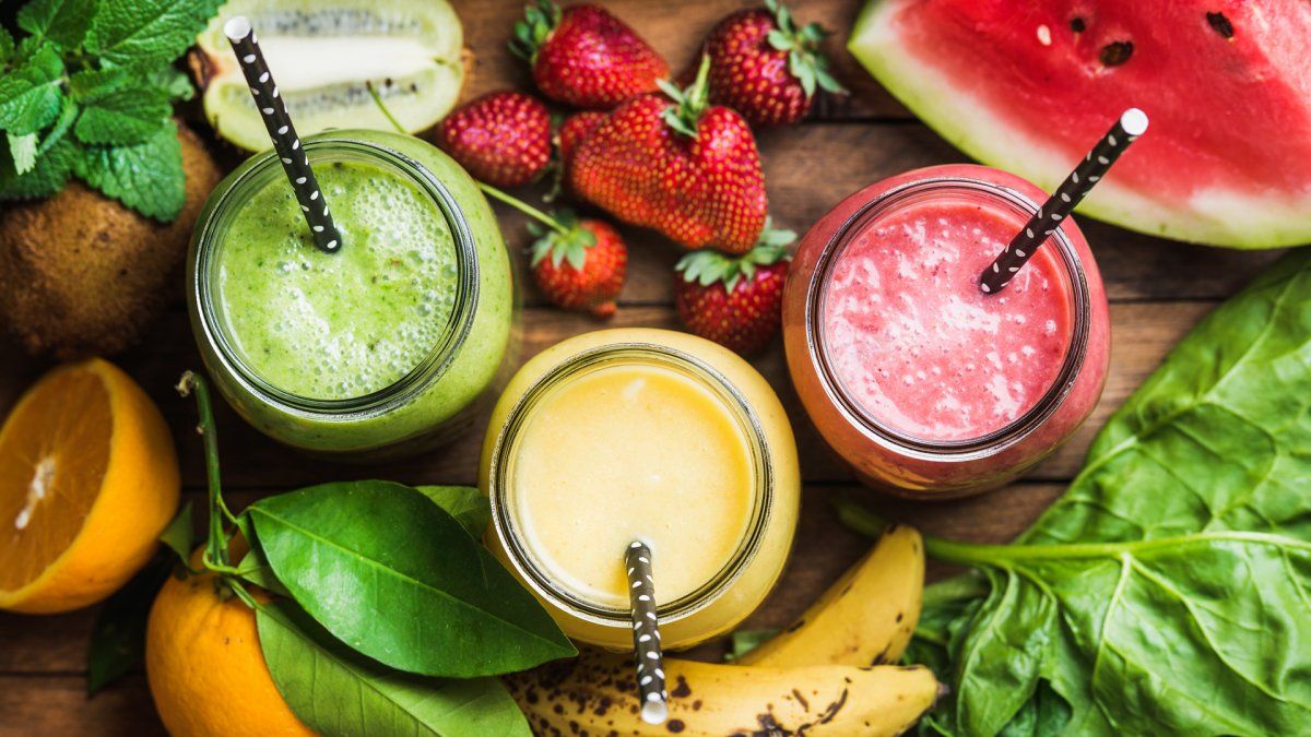 Licuados de frutas naturales.