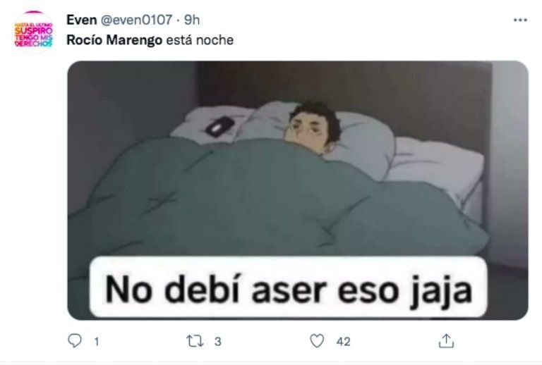 Las redes sociales se colmaron de memes tras lo dicho por Rocío Marengo.
