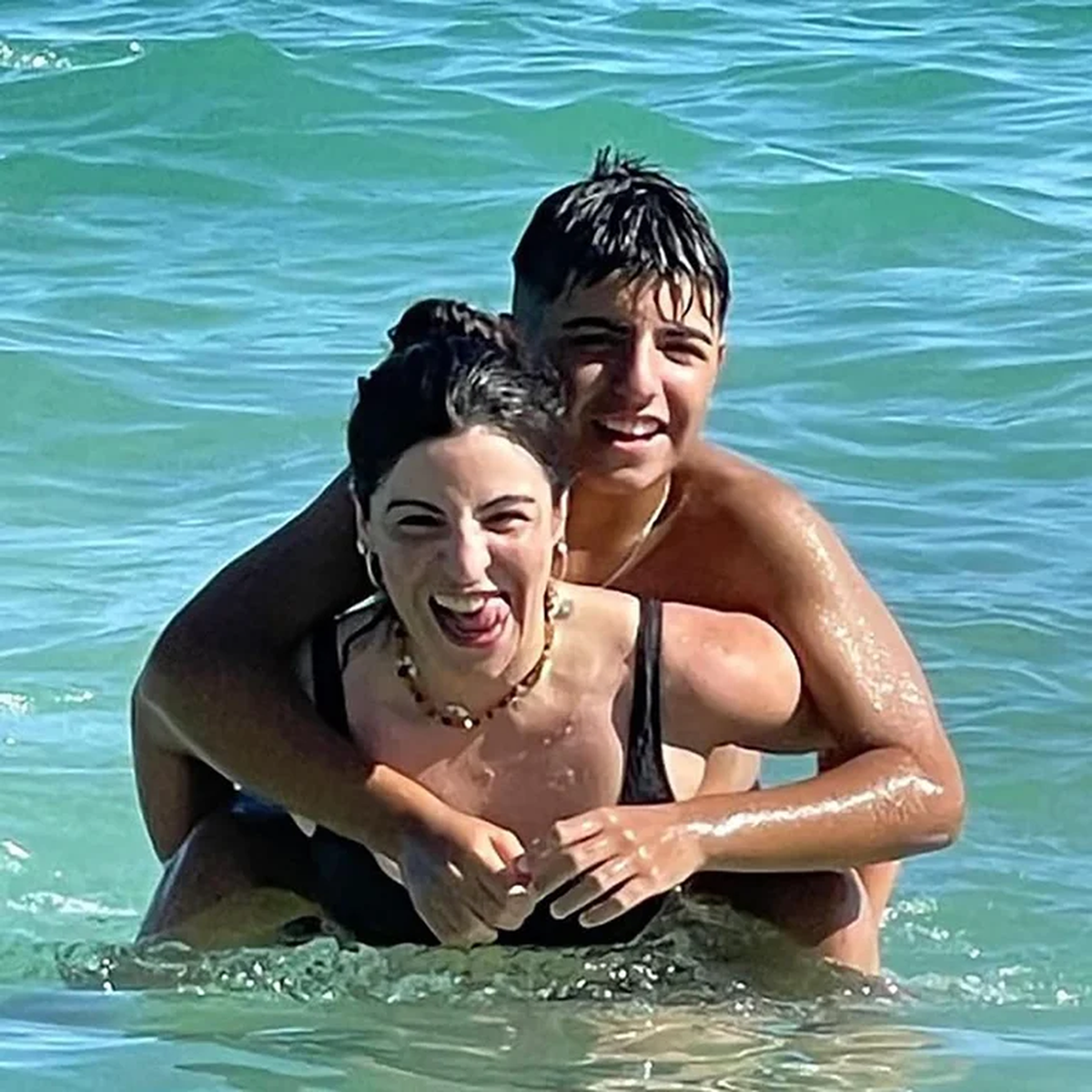 En Miami, Gianinna Maradona aprovech&oacute; el tiempo para divertirse con su hijo, Benjam&iacute;n Ag&uuml;ero.