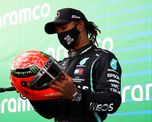 Lewis Hamilton ganó el GP de Eifel e igualó la marca de 91 carreras ganadas en Fórmula 1 de Michael Schumacher. Lewis Hamilton ganó el GP de Eifel e igualó la marca de 91 carreras ganadas en Fórmula 1 de Michael Schumacher.