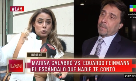 Durísimo cruce entre Eduardo Feinmann y Marina Calabró por el rating Durísimo cruce entre Eduardo Feinmann y Marina Calabró por el rating