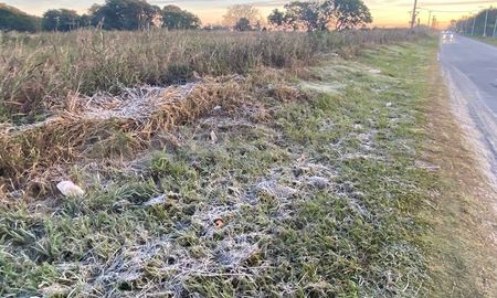 Santo Tomé registró un grado bajo cero y hubo heladas. Santo Tomé registró un grado bajo cero y hubo heladas.