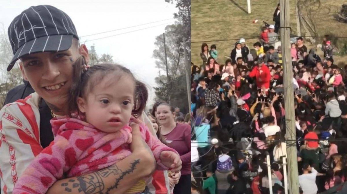 L-Gante se mostró muy amable con la gente.