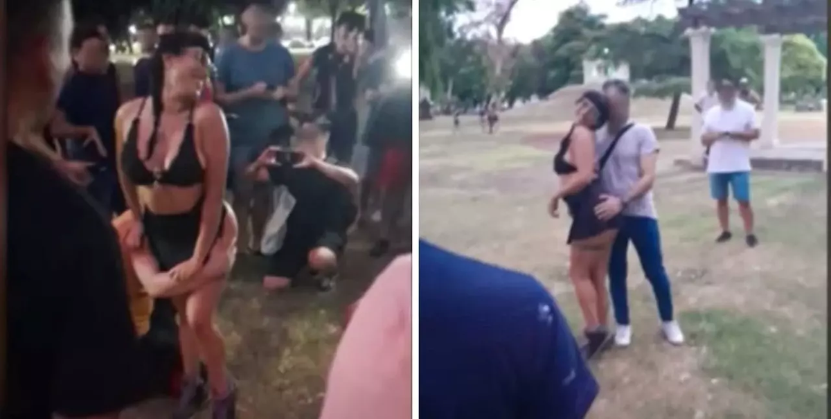 Polémica por una influencer porno que se desnudó en un parque santafesino y tuvo sexo con 3 seguidoresPolémica por una influencer porno santafesina que se desnudó en el Parque Independencia y tuvo sexo con 3 seguidores