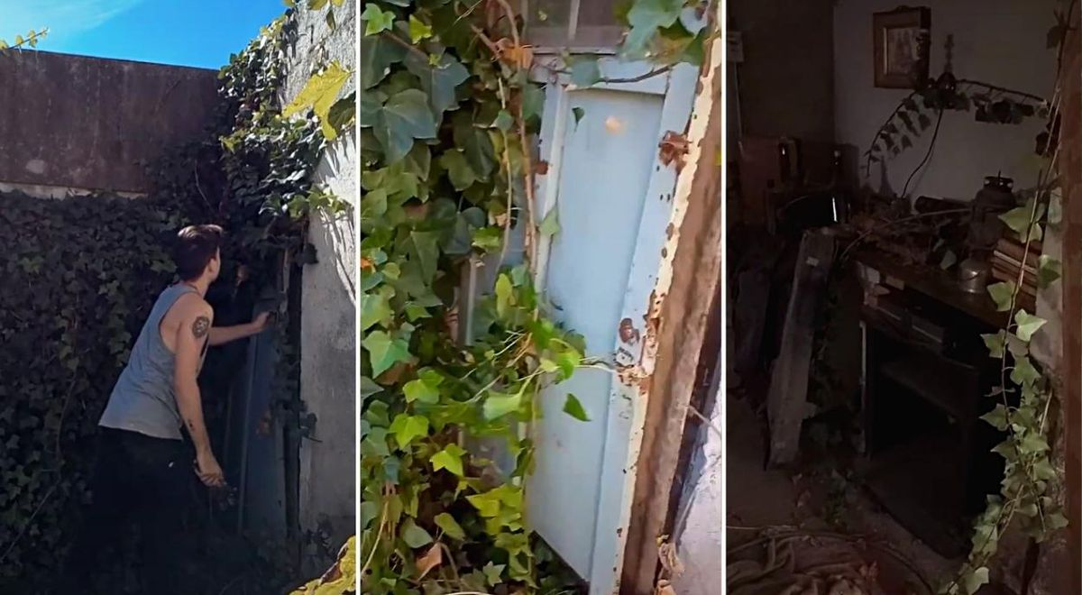 Compró una casa y se encontró con una puerta secreta: "Me voy a armar de valor y me voy a meter"