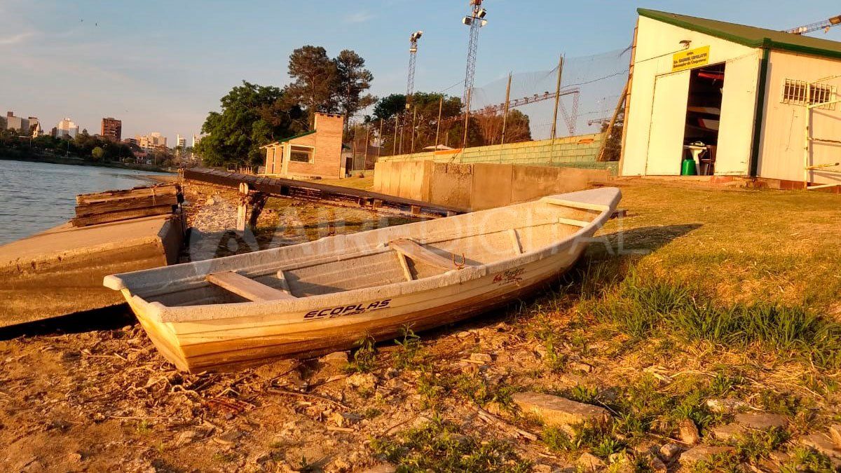 De este lugar se llevaron la canoa que usan para entrenar canotaje las