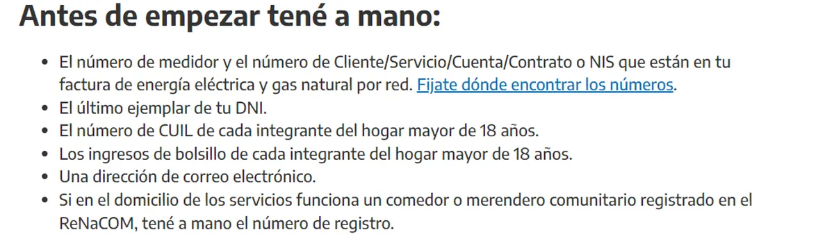 Subsidios De Luz Y Gas Qué Día Tengo Que Llenar El Formulario Según