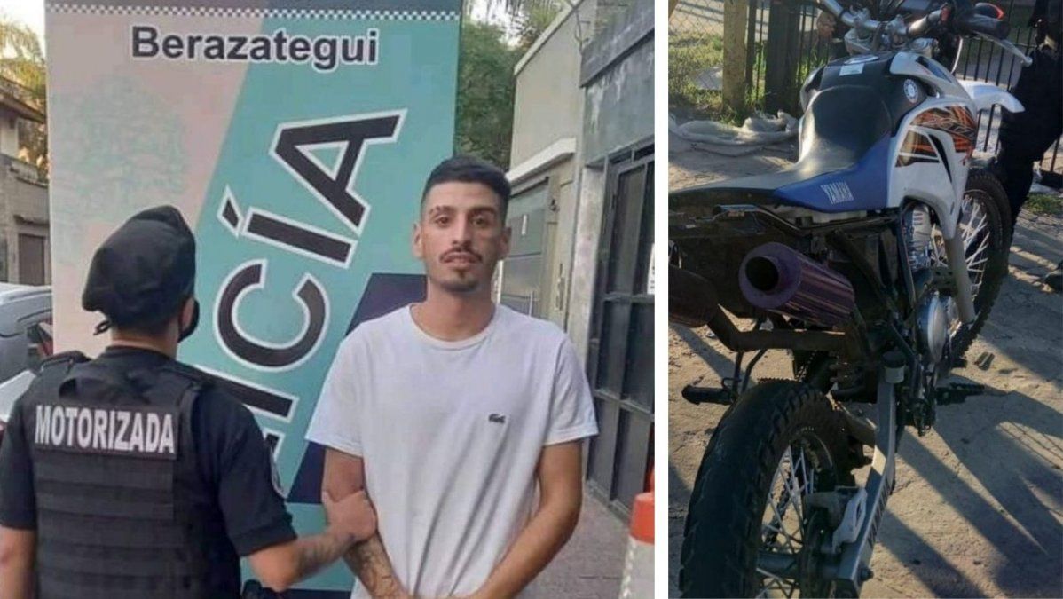 El cantante de cumbia 420 fue interceptado por la división motorizada de la policía bonaerense en Berazategui.