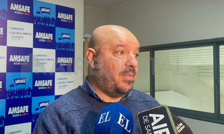 Rodrigo Alonso, secretario general de Amsafé. Rodrigo Alonso, secretario general de Amsafé.