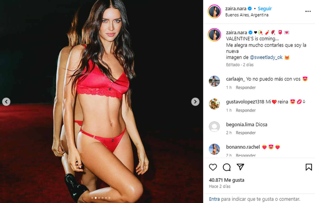 Zaira Nara se lució con un sensual conjunto rojo. Zaira Nara se lució con un sensual conjunto rojo.