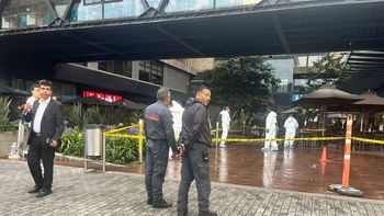 El lugar donde asesinaron en Bogotá al narco Carlos Yorelmy Duarte Díaz.