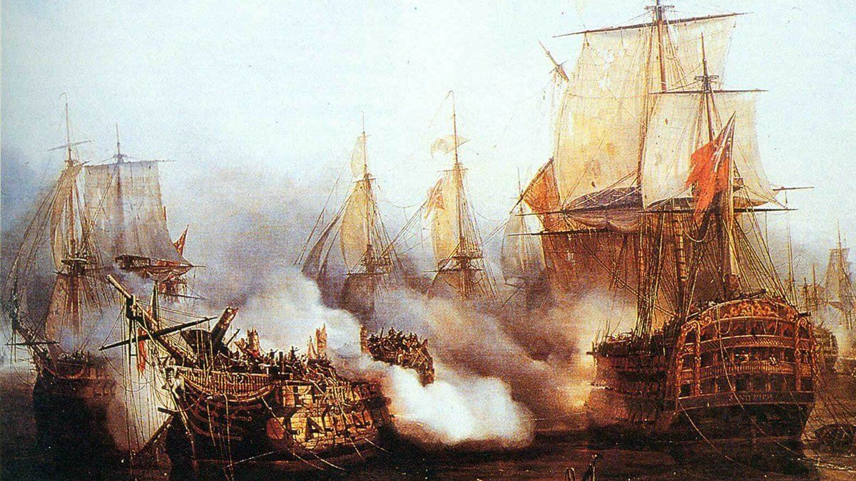 La batalla de Trafalgar fue un combate naval que enfrentó a Gran Bretaña contra Francia y España y que tuvo lugar frente al cabo Trafalgar, en el sur de España, el 21 de octubre de 1805.