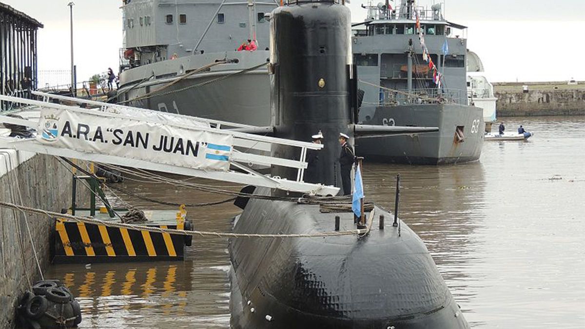 Submarino ARA&nbsp;San Juan en el Apostadero Naval de Buenos Aires