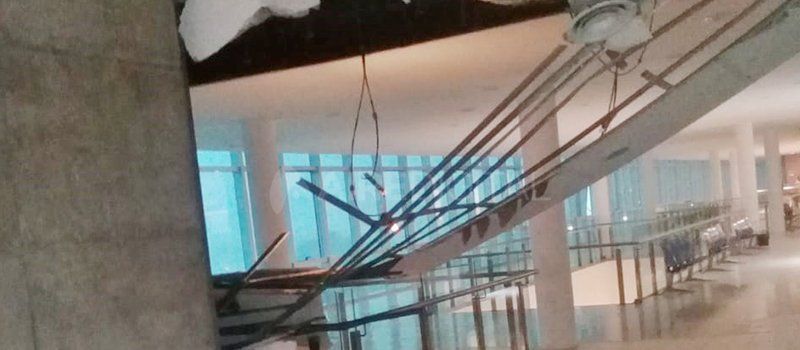 Se desplomó un techo en el CEMAFE y evacuaron el edificio