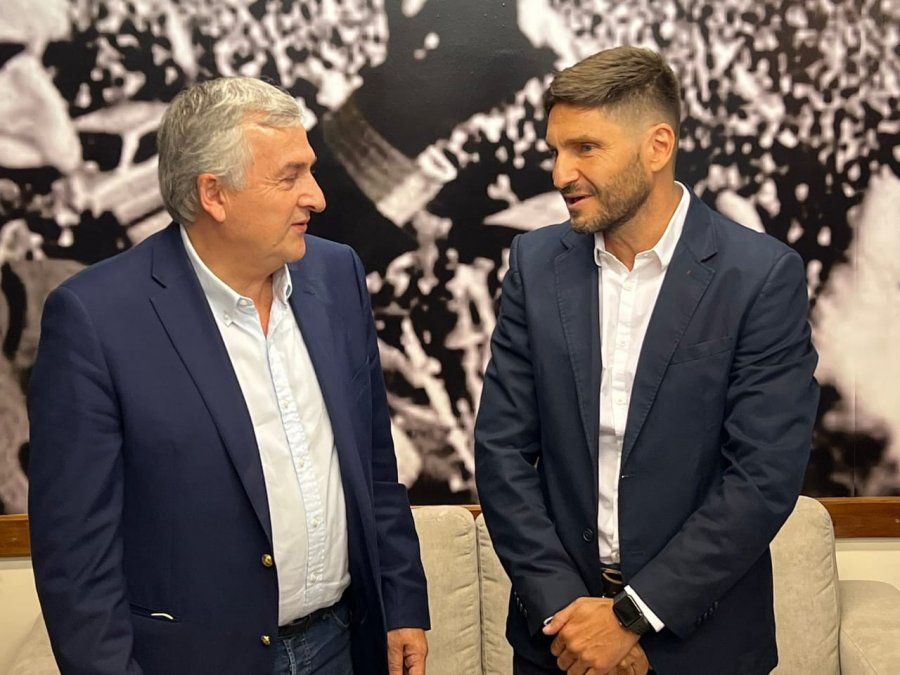 El presidente de la Unión Cívica Radical fue recibido por el presidente del bloque del radicalismo en la Cámara de Diputados Maximiliano Pullaro.