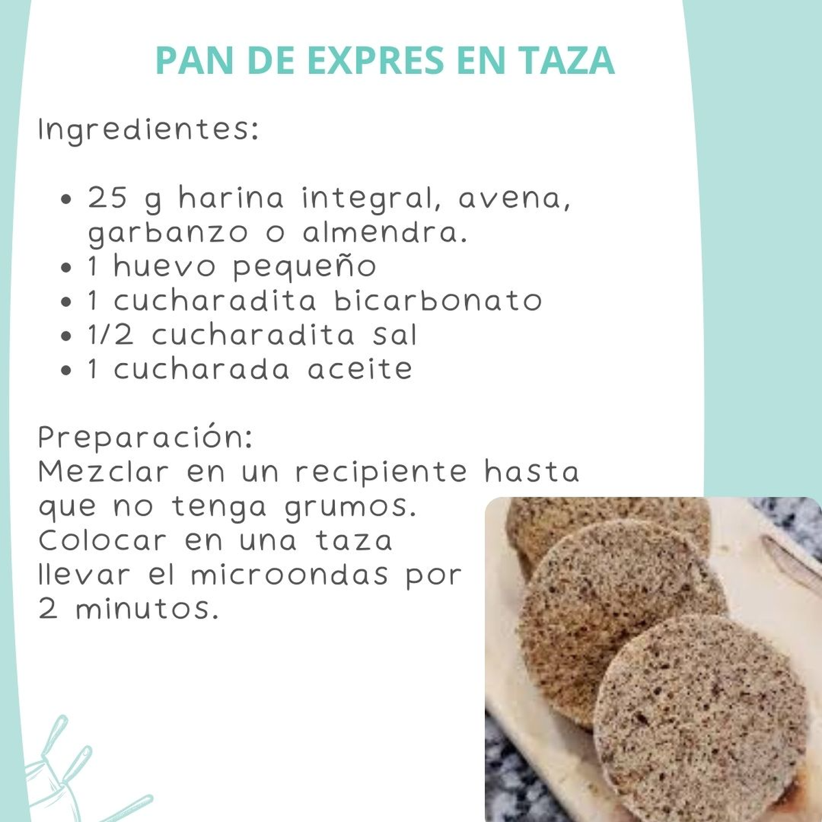 El pan exprés al microondas es una opción ideal para preparar en casa. El pan exprés al microondas es una opción ideal para preparar en casa.
