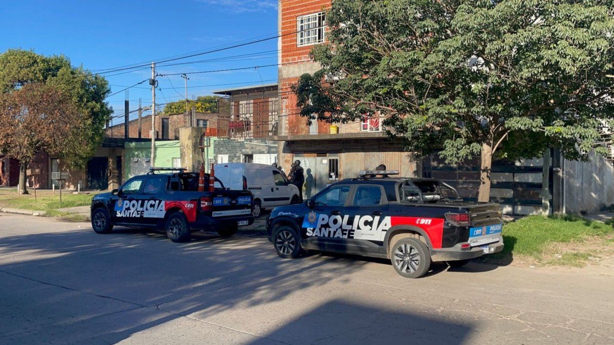El operativo policial se realizó en una vivienda de la zona norte de la ciudad de Santa Fe