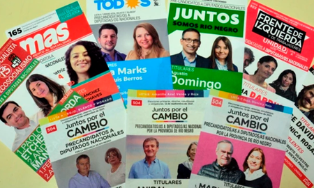 Cuatro alianzas y dos partidos políticos competirán este domingo en Río Negro por dos bancas de diputados en el Congreso de la Nación. Cuatro alianzas y dos partidos políticos competirán este domingo en Río Negro por dos bancas de diputados en el Congreso de la Nación.