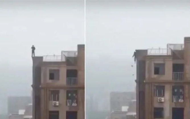 Se quiso sacar una selfie en la terraza, se resbaló y cayó al vacío