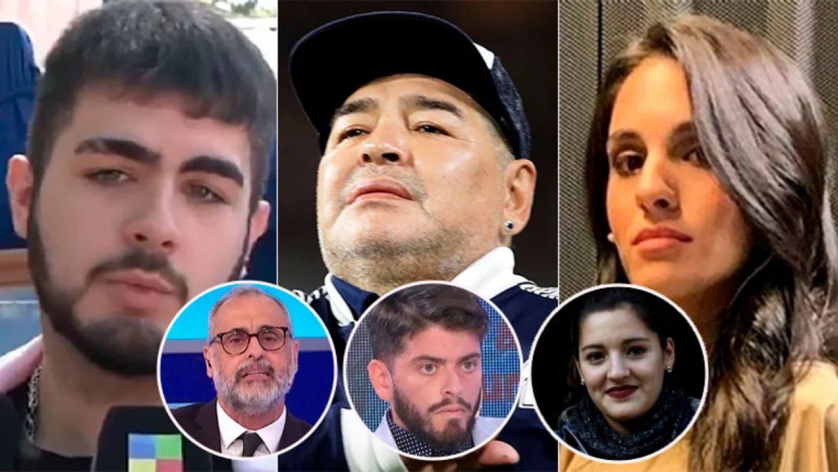 Dos hijos de Diego Maradona se opusieron al ADN de Santiago Lara y Magalí Gil