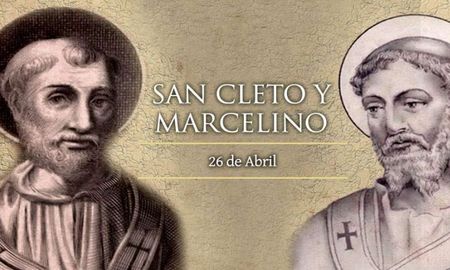 26 de abril: Santos Cleto y Marcelino