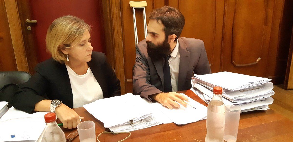 Los fiscales de Delitos Complejos, Mariela Jiménez y Ezequiel Hernández escucharon las declaraciones de los policías imputados